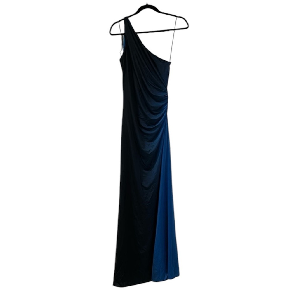 Bari Jay Blue Ombre Evening Gown